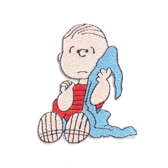 Linus Patch Snoopy Iron on peanuts DIY retro - Picture 2 of 2